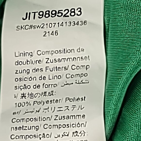 Shein Bae Ruched Green Spaghetti Strap Cami Glitter Dress Size LP - Picture 12 of 13